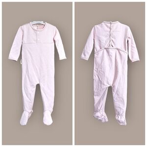 Maniere Child Tiny Polka Dots Footie, Size 12M